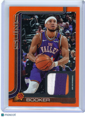 Devin Booker - 2025 Topps Basketball Patch GU Jersey Real One Orange 16/25 FRODB