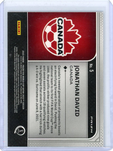Jonathan David - 2022 Panini Prizm FIFA World Cup Qatar 2022 National Pride RC
