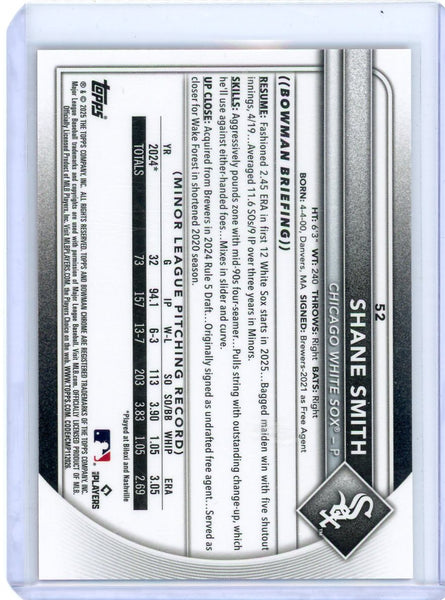 Shane Smith - 2024 Bowman Chrome Topps Orange Lava Refractor RC