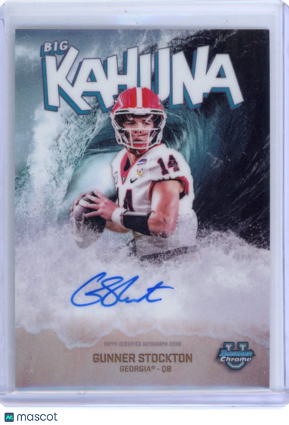 Gunner Stockton - 2025 Bowman University Chrome Big Kahuna Auto
