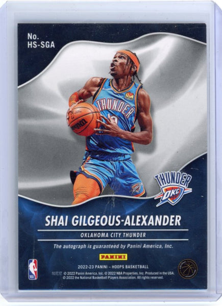Shai Gilgeous-Alexander - 2022 Panini Hoops Hot Signatures Auto