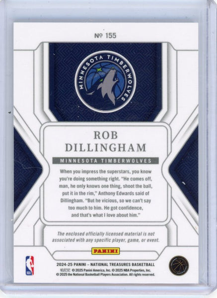 Rob Dillingham - 2024-25 Panini National Treasures Basketball Rookie Patch /99