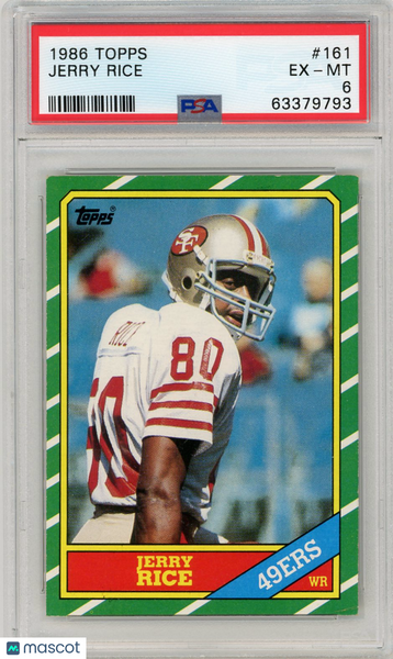 Jerry Rice - 1986 Topps PSA 6
