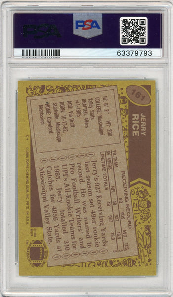 Jerry Rice - 1986 Topps PSA 6