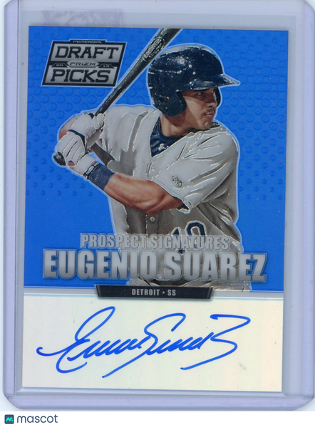 Eugenio Suarez - 2013 Panini Prizm Perennial Draft Picks Blue Rookie Auto 48/75