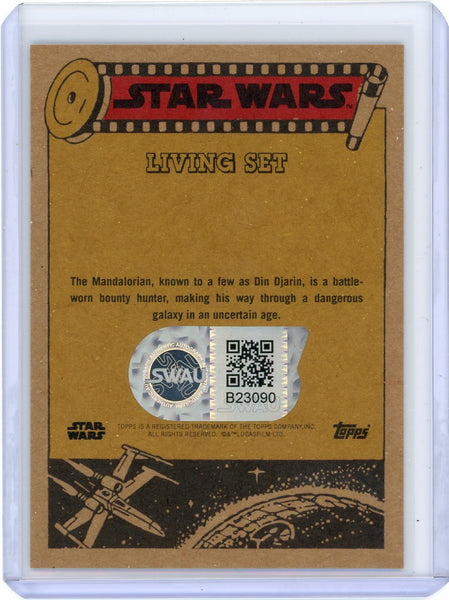 Pedro Pascal signed Topps Star Wars Living Set #400 Din Djarin Auto SWAU