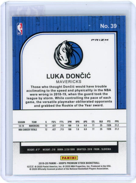 Luka Dončić - 2019 Panini Hoops Premium Stock Basketball Green Pulsar SSP Prizm