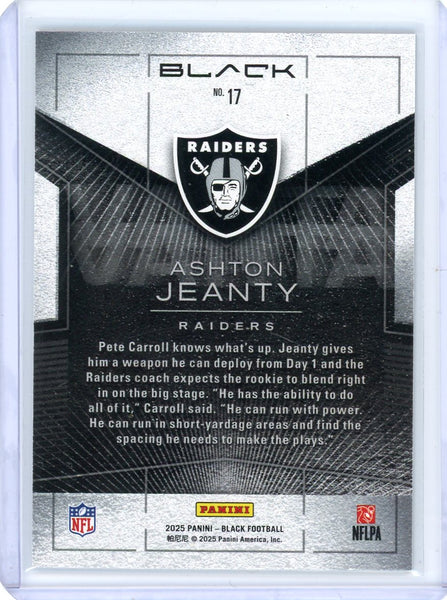 Ashton Jeanty - 2025 Panini Black Vanta Rookie Case Hit