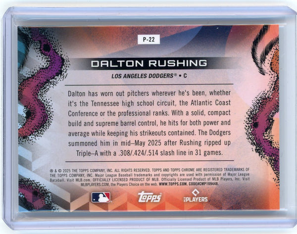 Dalton Rushing - 2025 Topps Chrome Cosmic Baseball RC Planetarium Case Hit SP 22