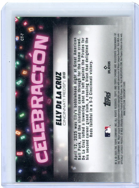 Elly De La Cruz - 2025 Topps Chrome Celebración