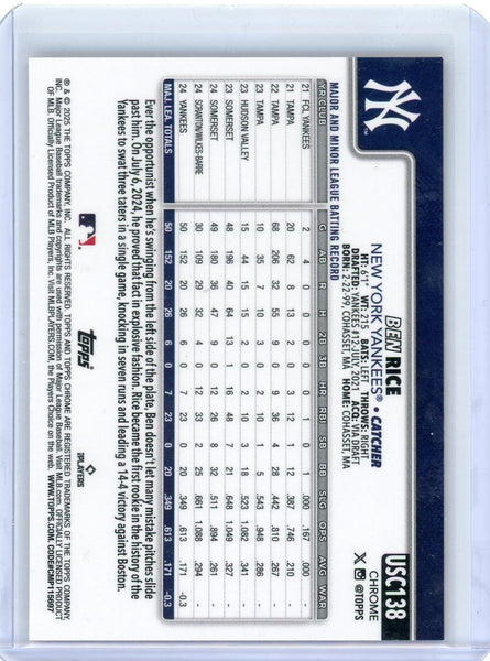 Ben Rice - 2024 Topps Chrome Update Series RC 5/5