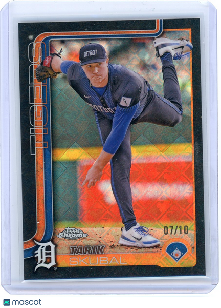 Tarik Skubal - 2025 Topps Chrome Logofractor Black Refractor /10