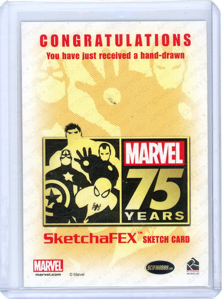 SCARLETT WITCH - Rittenhouse Marvel 75 Years SketchaFEX Hand-Drawn Sketch 1/1