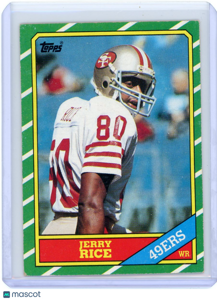 Jerry Rice - 1986 Topps Football Rookie Card #161 San Francisco