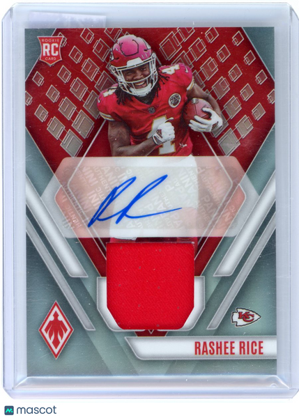 Rashee Rice - 2023 Panini Phoenix Autograph Patch Auto Silver 222/299 RAJ-RR