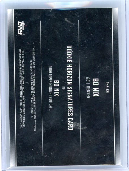 Bo Nix - 2024 Topps Midnight Football RC