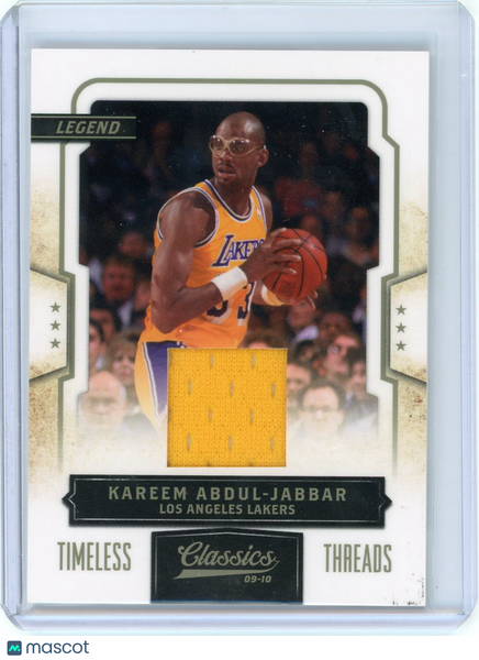 Kareem Abdul-Jabbar - 2010 Panini Classics Timeless Threads Jersey 61/99 #133