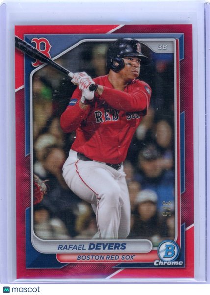 Rafael Devers - 2024 Bowman Chrome Red Refractor /5 SSP
