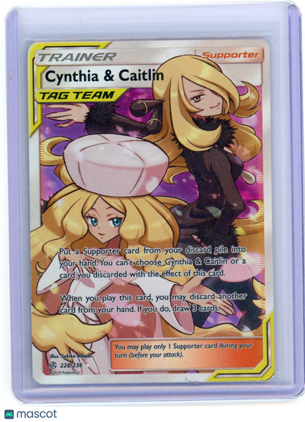 2019 Cosmic Eclipse Cynthia & Caitlin Holo Rare TAG TEAM #228/236