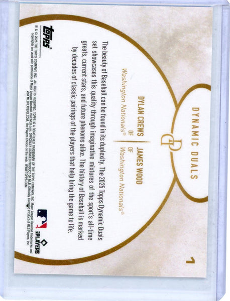 Dylan Crews James Wood - 2025 Topps Dynamic Duos 13/25
