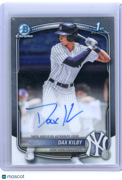 Dax Kilby - 2025 Bowman Chrome 1st Prospect Auto CPA-DK