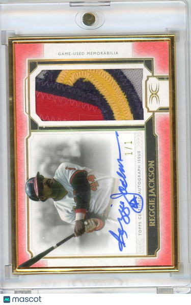 Reggie Jackson - 2024 Topps Definitive Collection Patch Framed Game-Used Mem