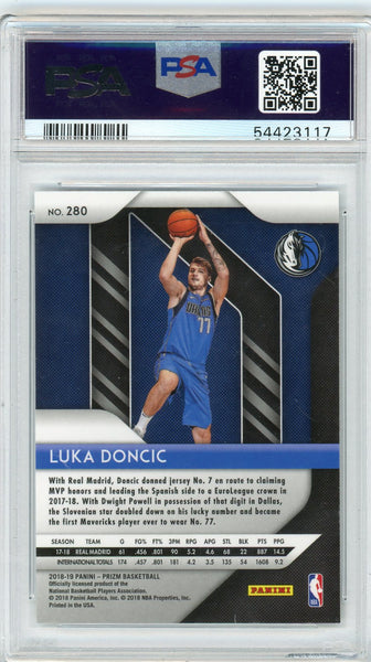Luka Doncic - 2018 Panini Prizm Rookie Card #280 PSA 9