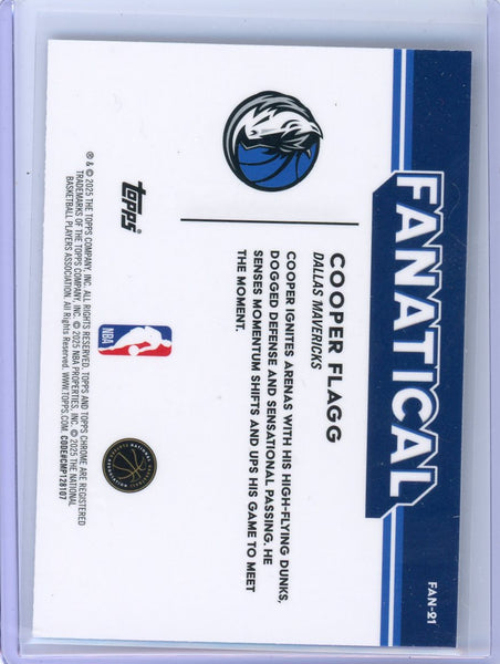 Cooper Flagg - 2025 Topps Chrome Fanatical Rookie Card CASE HIT