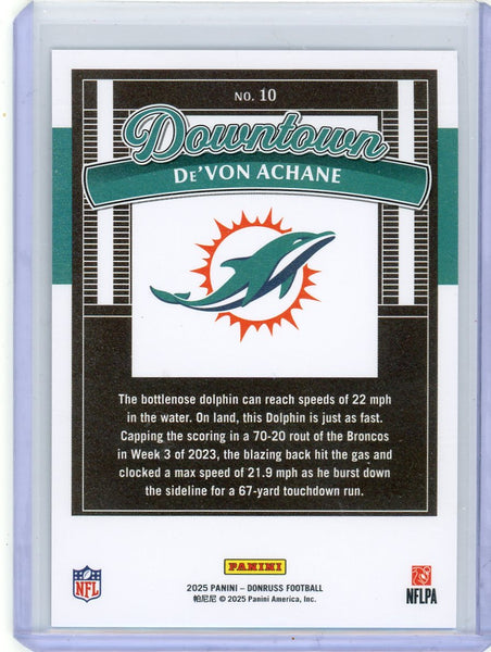 De'Von Achane - 2025 Donruss Downtown Panini CASE HIT