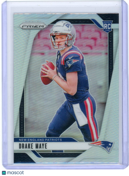 Drake Maye - 2024 Panini Prizm Silver Rookie Card #329