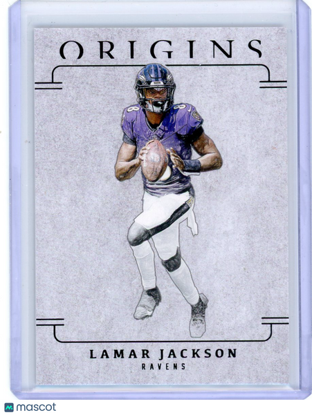 Lamar Jackson - 2025 Panini Origins Blank Slate CASE HIT