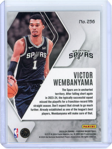 Victor Wembanyama - 2024 Panini Phoenix Rookie Silver Prizm #256 Spurs