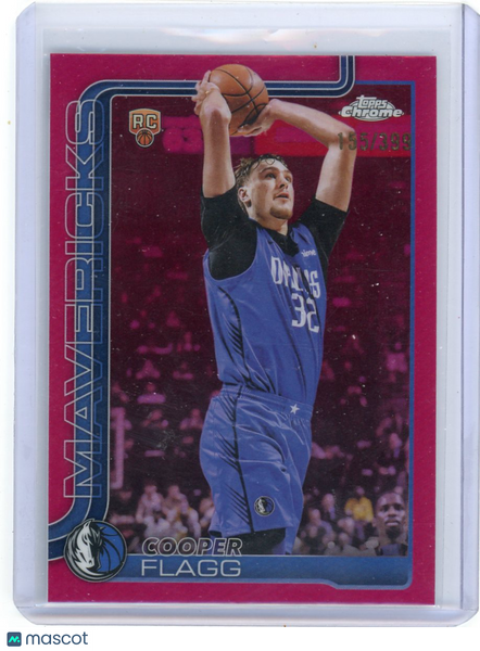 Cooper Flagg - 2025 Topps Chrome Magenta Refractor Rookie Card /399 #251