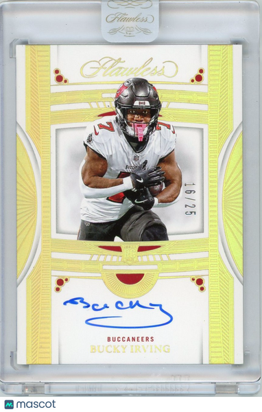 Bucky Irving - 2025 Panini Flawless Football Rookie Debut Signatures Auto 16/25