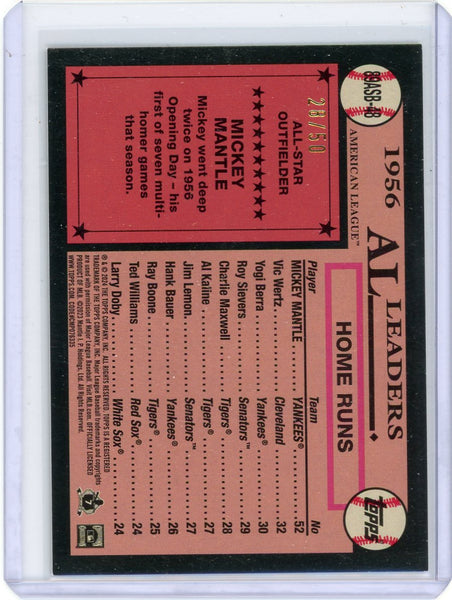 Mickey Mantle - 2024 Topps 1989 Topps Baseball 35th Anniversary Gold 28/50