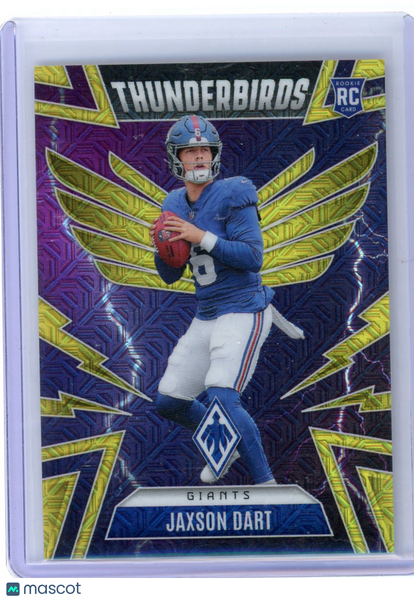 Jaxson Dart - 2025 Panini Phoenix Thunderbirds Rookie Yellow Mojo /49