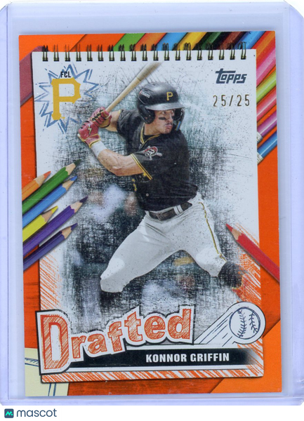 Konnor Griffin - 2025 Topps MILB Drafted Orange 25/25 DF-17