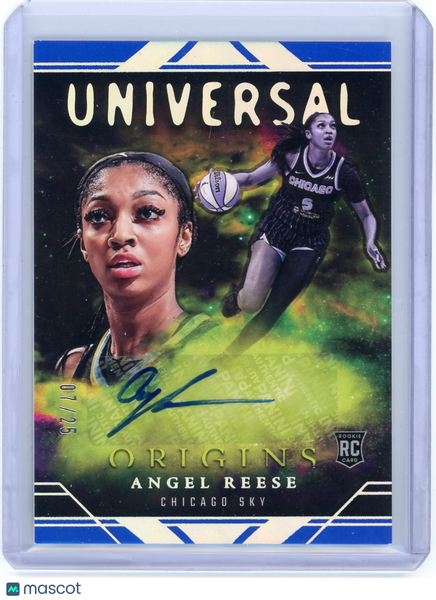 Angel Reese - 2024 Panini Origins Universal Autographs Blue Rookie Auto 7/25