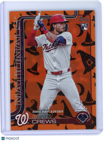 Dylan Crews - 2025 Topps Update Series Halloween Witch Hat Orange 3/5 Rookie