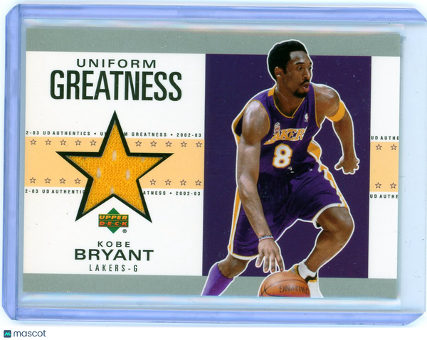 Kobe Bryant - 2002 Upper Deck Authentics Uniform Greatness Game-Used Jersey