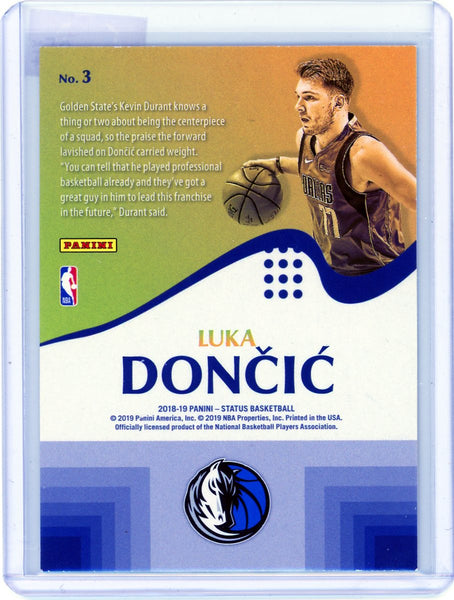 Luka Dončić - 2019 Panini Status Rookie Prominence #3