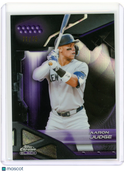 Aaron Judge - 2026 Topps Chrome Black Purple 71/75 Yankees
