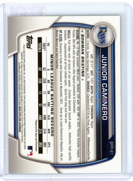 Junior Caminero - 2023 Bowman 1st Edition Black 06/10