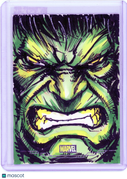 INCREDIBLE HULK 2018 Topps Marvel Sketch Cards Mad Monkey Love Sketch 1/1