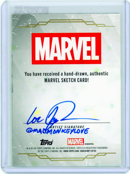 INCREDIBLE HULK 2018 Topps Marvel Sketch Cards Mad Monkey Love Sketch 1/1