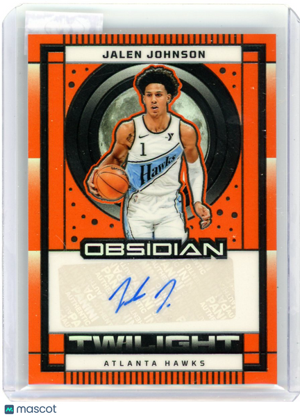 Jalen Johnson - 2025 Panini Obsidian Twilight Auto Orange 38/99