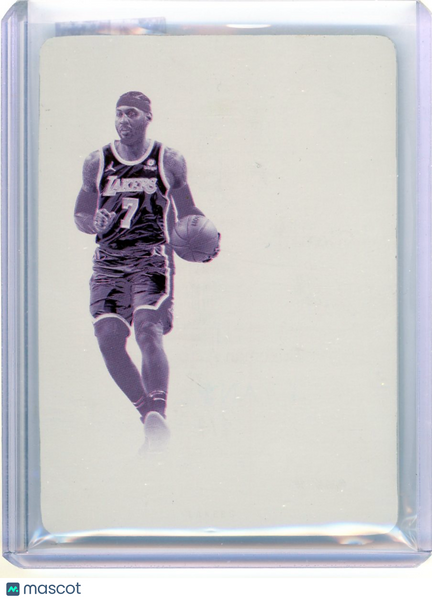 Carmelo Anthony - 2021 Panini Flawless NBA Magenta 1/1 Printing Plate Logoman