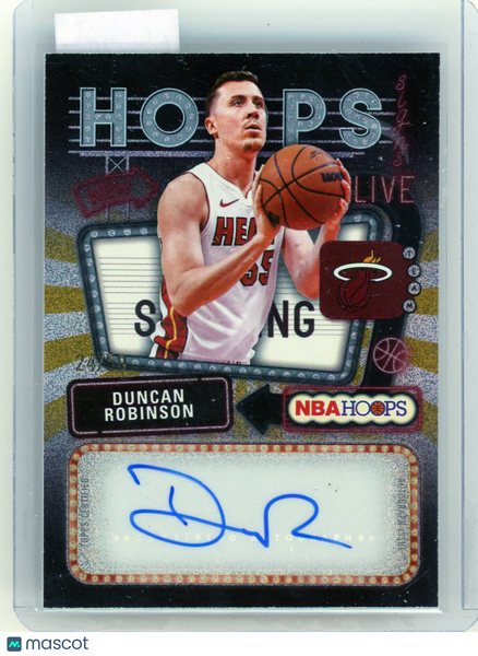 Duncan Robinson - 2026 Topps Hoops Basketball Hoops Signs Gold Auto 24/50
