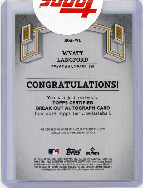 Wyatt Langford - 2024 Topps Tier One 001/199