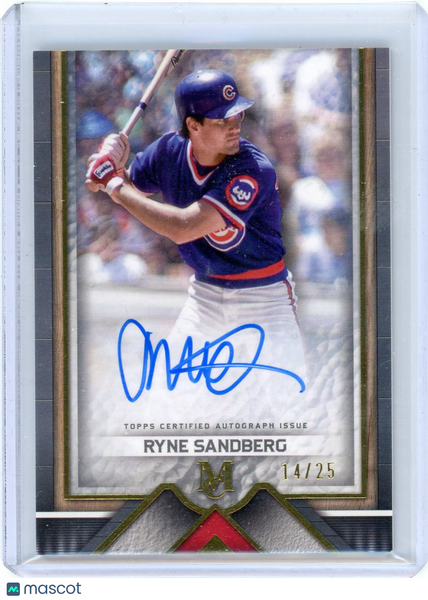 Ryne Sandberg - 2023 Topps Museum Collection Archival Autograph 14/25